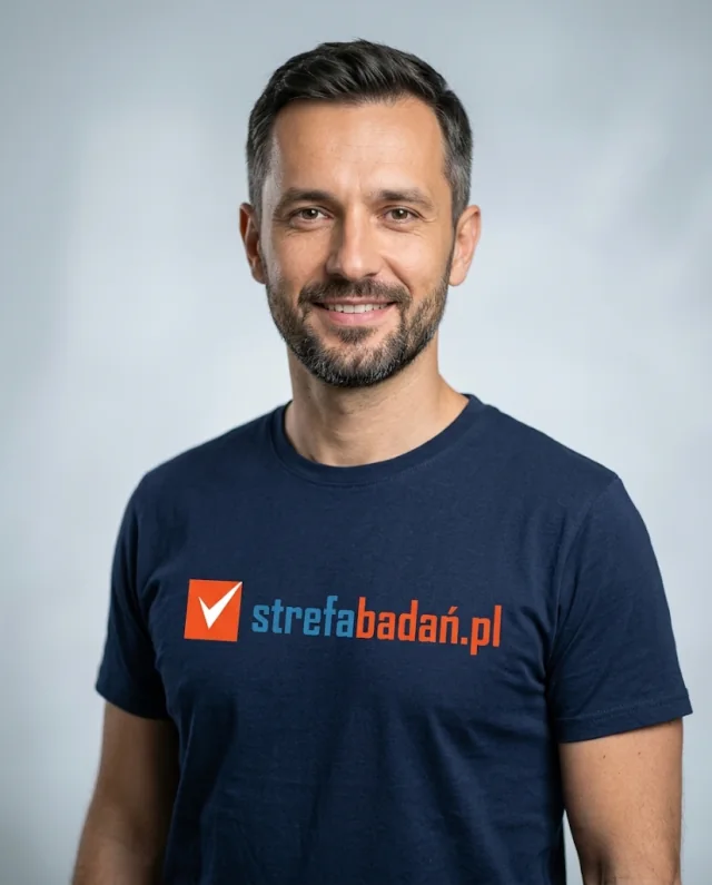 Michał — fictional AI agent portrait